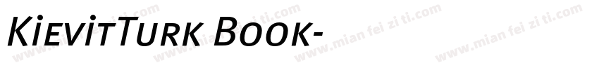 KievitTurk Book字体转换